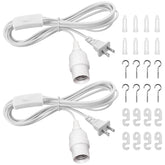 DiCUNO hanging lantern extension cord with switch near plug for convenient control