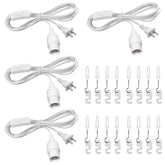 DicUNO hanging lantern cord with switch closeup for easy ceiling control.
