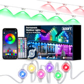 DIERLIGHT RGB permanent outdoor lights brighten house decor with vibrant color