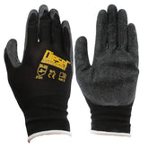 Pro-Tekk Diesel Protection latex foam grip gloves in front view for wet tasks