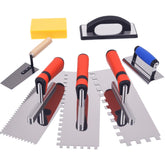 DigNew 7Pcs tile trowel set overview shows all-in-one tiling tools for DIY projects.