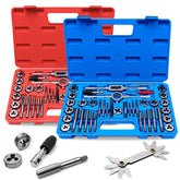 DikTalk 80 PCS tap and die set inside rugged case for versatile threading projects.