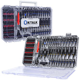 DikTalk 86pcs magnetic nut driver set case, organized and portable for job sites.