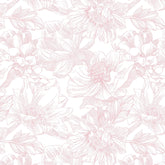 Dimoon floral wallpaper in white and pink for walls and cabinets, easy to refresh spaces.