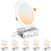 DINGLILIGHTING DLLT 6-inch recessed light front view for seamless ceiling install