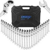 DISEN ratcheting wrenches foldable flex-head for tight spaces