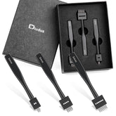 DIUDUS Leather Hole Punch 3mm 2-prong creates clean stitching holes.