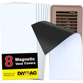 DIYMAG 8-pack magnetic vent covers on a floor register seal air leaks