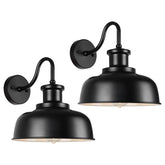 Diyel solar barn light on an outdoor wall provides bright, maintenance-free illumination.