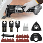 DIYtoolifz cordless oscillating tool front view, compact for tight spaces.