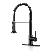 DJS kitchen faucet pull-down matte black for precise rinsing and versatile control