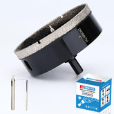 DKIBBITH 4-inch diamond hole-saw cutting porcelain for clean holes