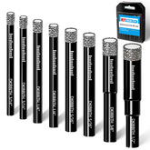 DKIBBITH diamond drill bits set for tiles delivering clean holes on porcelain surfaces.