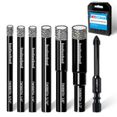 DKIBBITH dry diamond drill bits set for clean tile and stone holes