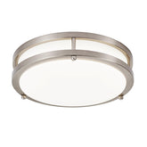 DINGLILIGHTING DLLT flush mount in brushed nickel offers versatile 5CCT lighting.