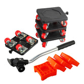 DMLENGOIN furniture dolly with 4 wheels gliding smoothly on floors for easy moves.