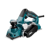 DNTI 6.6amp corded planer front view shows ergonomic grip for precise shavings.
