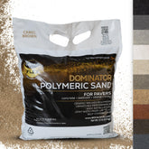 DOMINATOR polymeric sand bag in camel brown boosts color and durability of pavers