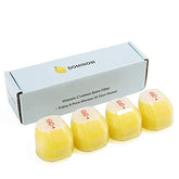 Dominow lemon balm 4-pack filters front view for easy replacement and soft water.