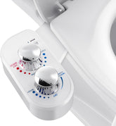 DooLv hot-cold bidet attachment front view highlights temperature control