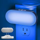 DORESshop Blue Night Light on wall plug with dusk-to-dawn sensor for automatic lighting