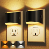 DORESshop LED Night Light 2-pack wall plug for easy hallway and bedroom lighting.