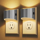 DORESshop LED night light 2-pack plugged into wall for ambient glow.