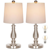 Dott Arts cordless lamp base close-up showing compact design for nightstands and desks