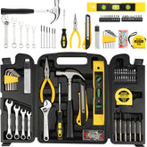 DOWELL 90-piece tool set in a compact case for easy transport.