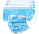 DR.MOXA 500-pack blue masks in packaging; bulk purchase for easy protection.