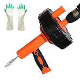 Drainsoon auto feed drain auger drum and cable for effortless clog clearing