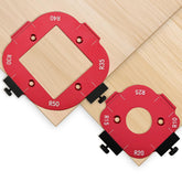 DRAXZOR 2-pack router corner radius template for precise edge rounding in woodwork