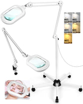 Drdefi 10x magnifying glass with light and stand offers clear magnification for detailed reading.