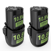 DREAMDASH 2-pack 3000mAh battery front view for HSA26, ready for precise yard work