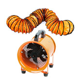 DreamDragon 12-Inch High-Velocity Blower Fan front view for basement ventilation.