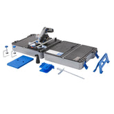 Dremel Blueprint portable saw station CS12V-S1C in use for precise cuts in small spaces