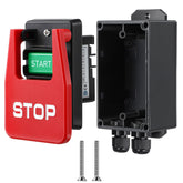 Dreyoo safety switch with a large red STOP paddle for rapid emergency shutdown.