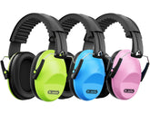 Dr.meter ear muffs folded for compact, portable noise protection.