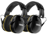 Dr.meter hearing protection earmuffs foldable 2-pack for portable comfort.