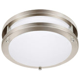 Drosbey 50W dimmable LED ceiling light during installation, showcasing easy setup.