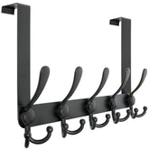 Dseap Over Door Hook 2.0 front view with five-tri hooks for organized storage