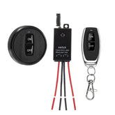 dstfuy mini wireless switch receiver installed inside a wall box for easy ceiling light control