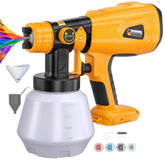 DTEZTECH cordless paint sprayer with DeWalt 20V power for flexible indoor and outdoor projects.