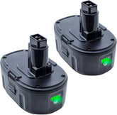 DTK 2-pack 18V Li-ion battery with 7000mAh capacity for longer runtime.
