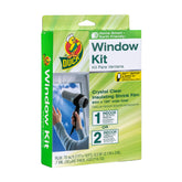 Duck Window Kit crystal-clear film sheet ready to insulate a large window