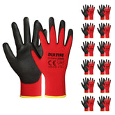 DULFINE safety work gloves with PU coating for secure grip in general tasks.