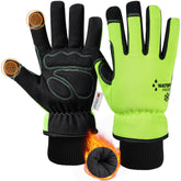 DULFINE waterproof winter work gloves outer shell keeps hands dry in snow