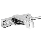 Dura Faucet two-handle classic tub and shower diverter in chrome for precise temperature control.