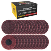 Dura-Gold 3in maroon medium sanding disc for fast surface prep and smooth finish.