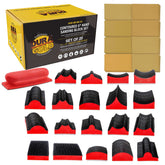 Dura-Gold contoured profile block set for precise curve sanding and edge work.